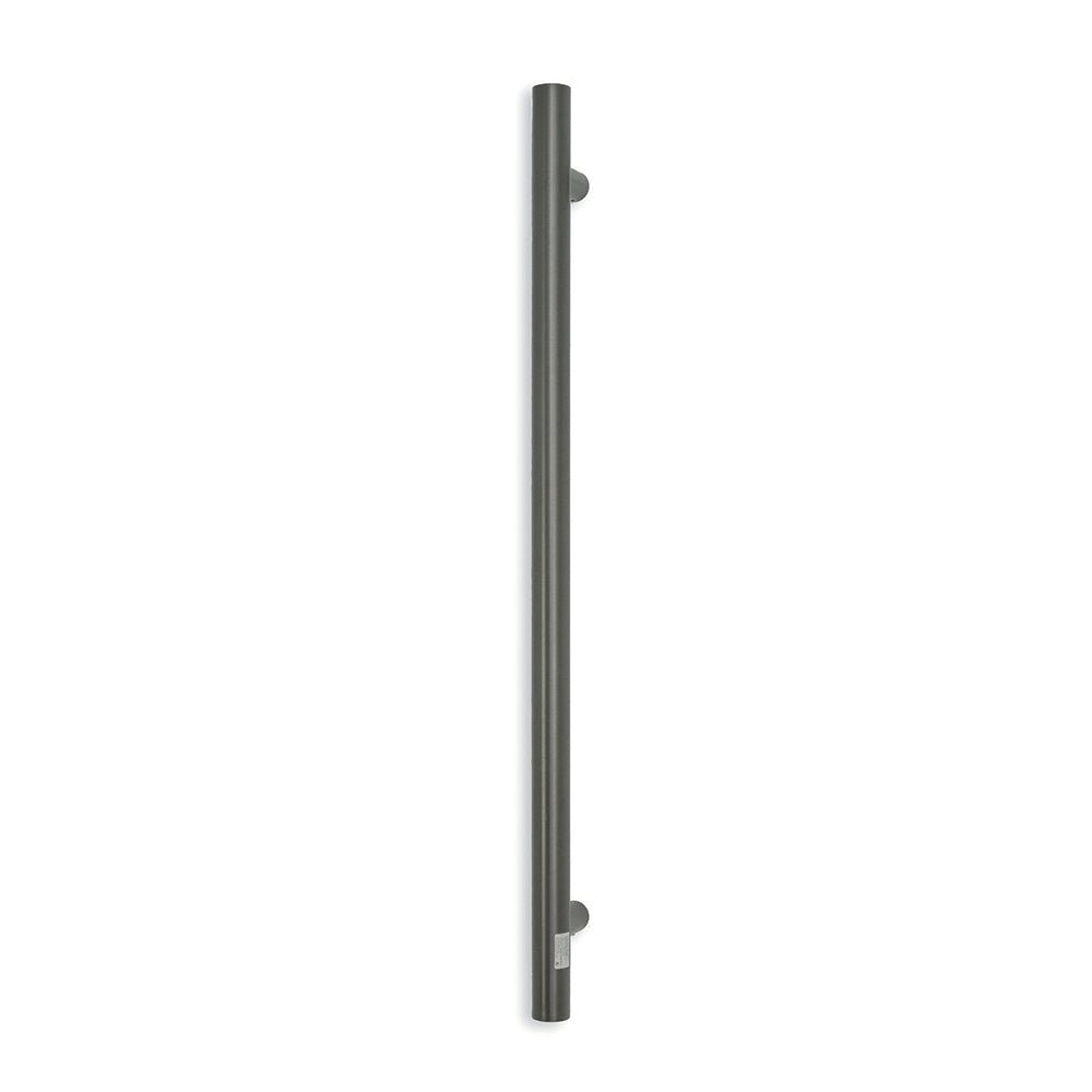 RADIANT - GMG - VTR - 950 Heated Vertical Towel Rail 40x950mm Gun Metal grey - Heated Towel Rails - from our - Radiant - supplier–available at Bathroom City Perth