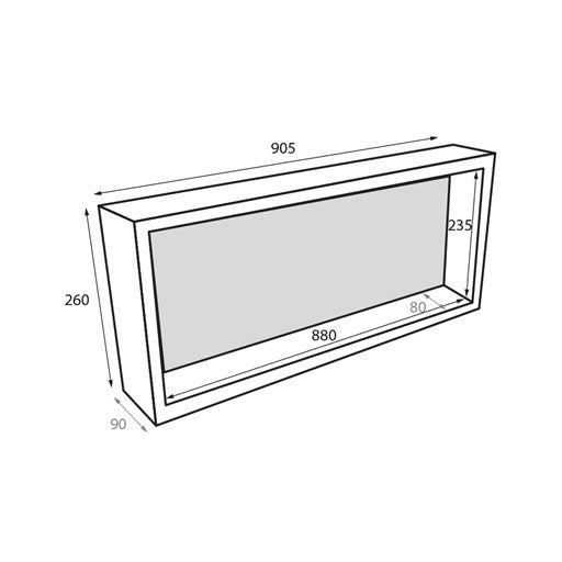 RADIANT - RSN04 Thermaniche 905x260x90MMAccessories – available at Bathroom City Perth