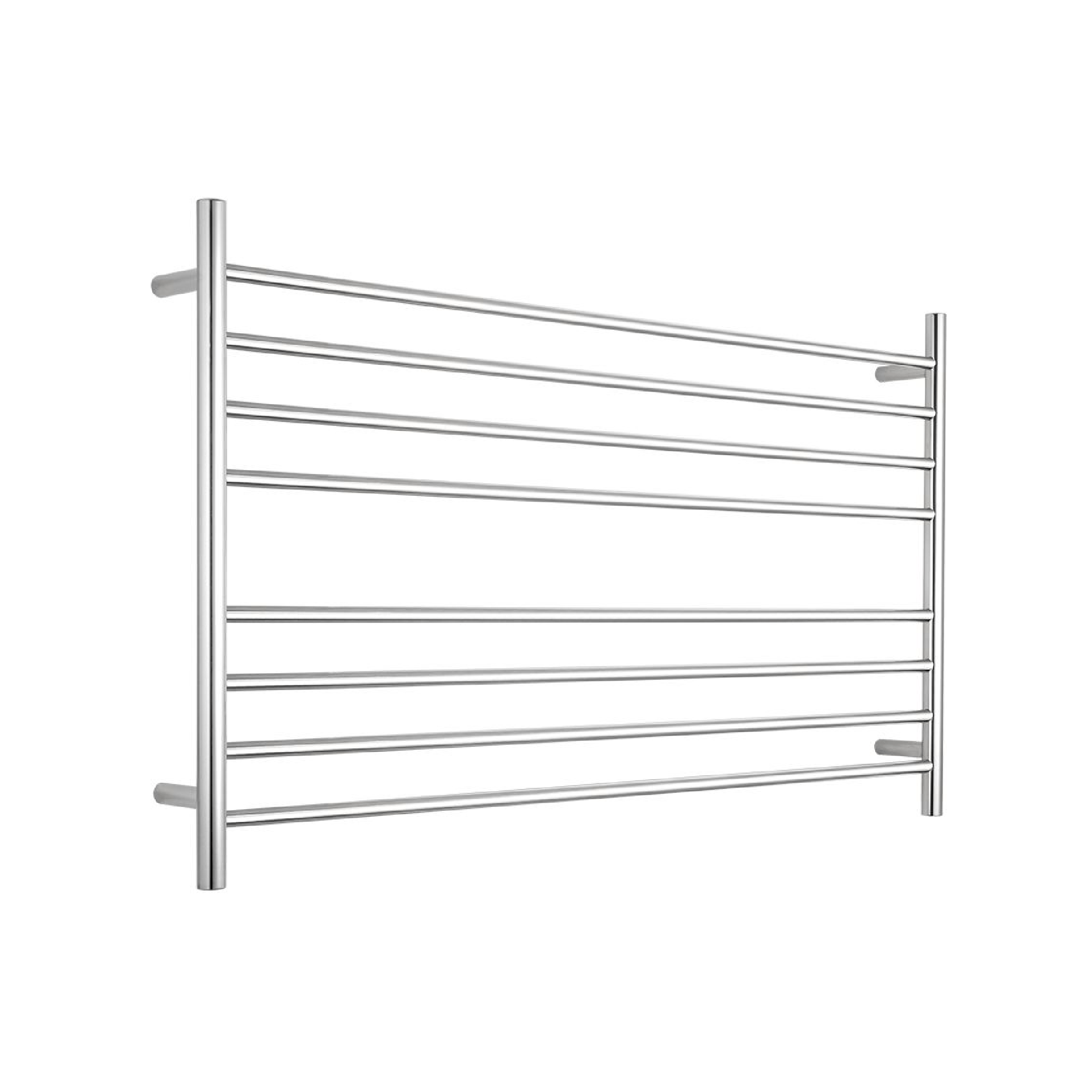 RADIANT - RTR09 Heated Round Ladder 1300x750mm Mirror Polished - Heated Towel Rails - from our - Radiant - supplier–available at Bathroom City Perth