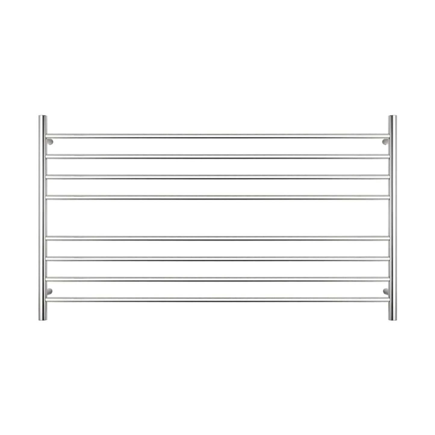 RADIANT - RTR09 Heated Round Ladder 1300x750mm Mirror Polished - Heated Towel Rails - from our - Radiant - supplier–available at Bathroom City Perth