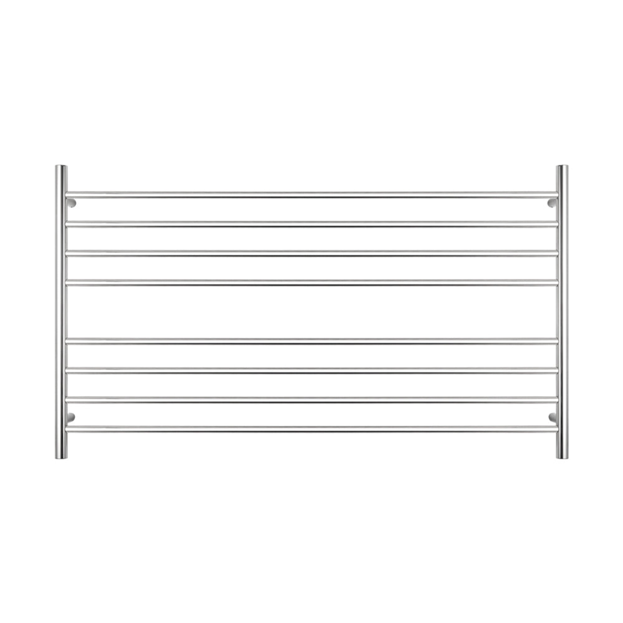 RADIANT - RTR09 Heated Round Ladder 1300x750mm Mirror Polished - Heated Towel Rails - from our - Radiant - supplier–available at Bathroom City Perth