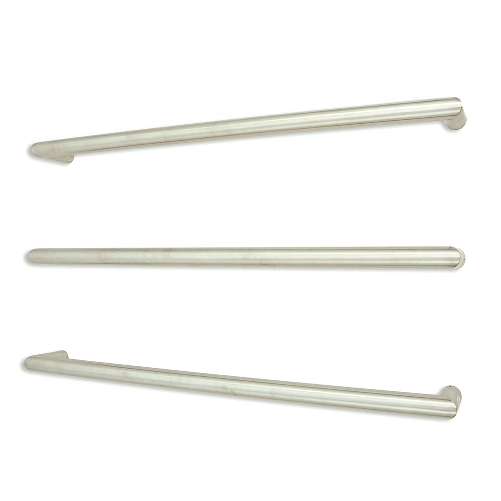 RADIANT - SBRTR - 800 Low Voltage Single Round Bar 800mm Mirror Polished - Heated Towel Rails - from our - Radiant - supplier–available at Bathroom City Perth