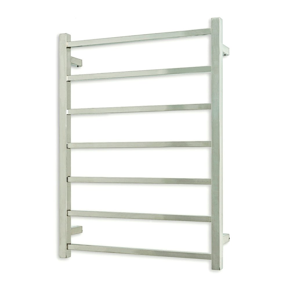 RADIANT - STR01 Heated Square Ladder 600x800mm Mirror Polished - Heated Towel Rails - from our - Radiant - supplier–available at Bathroom City Perth