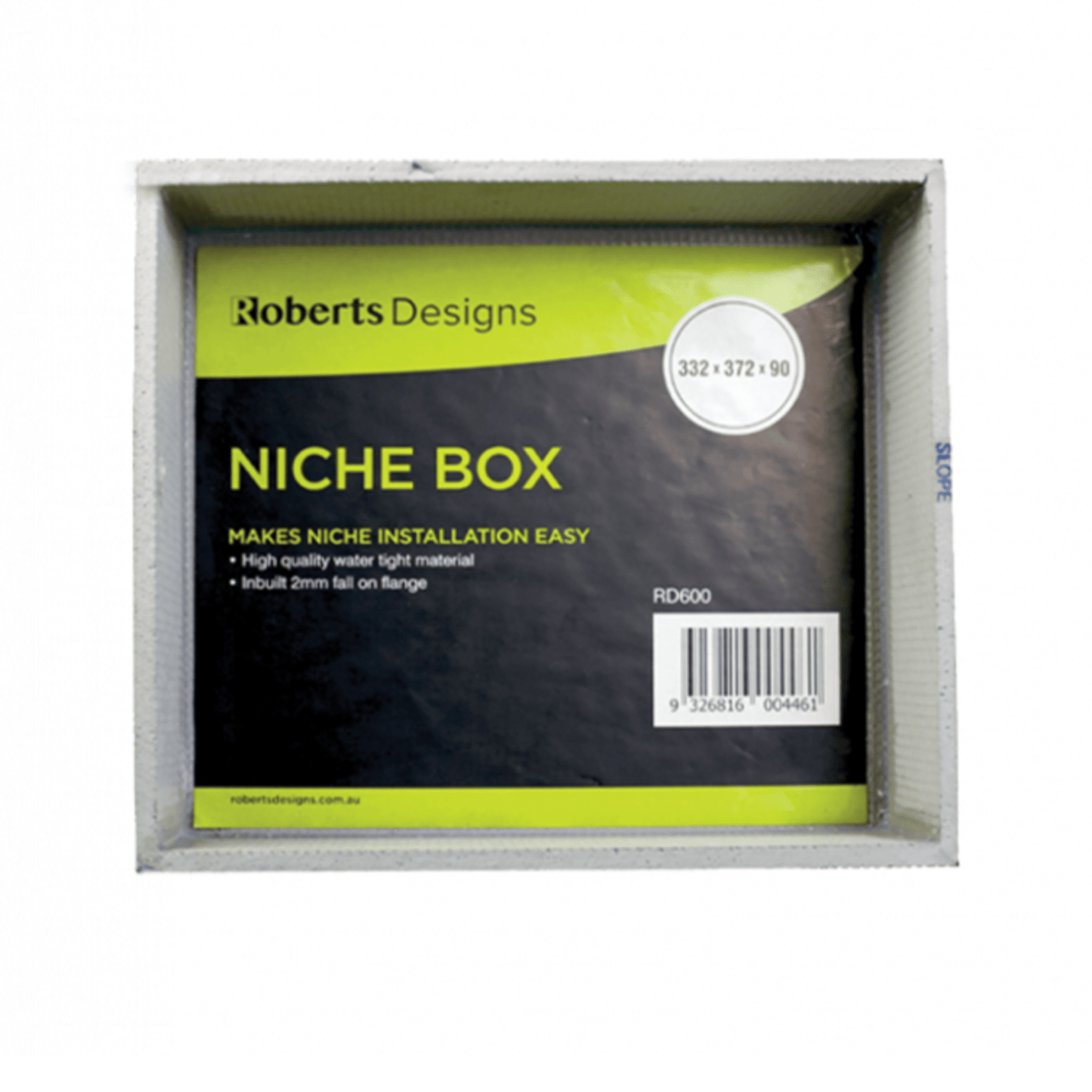 ROBERTS DESIGN - Niche Box 332x372x90MMAccessories – available at Bathroom City Perth