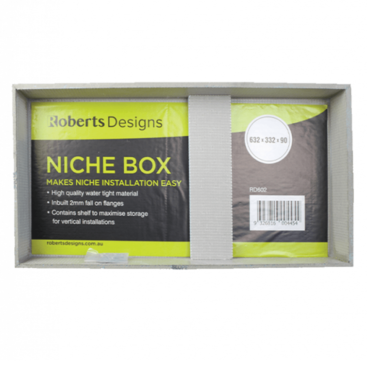 ROBERTS DESIGN - Niche Box 632x332x90MMAccessories – available at Bathroom City Perth
