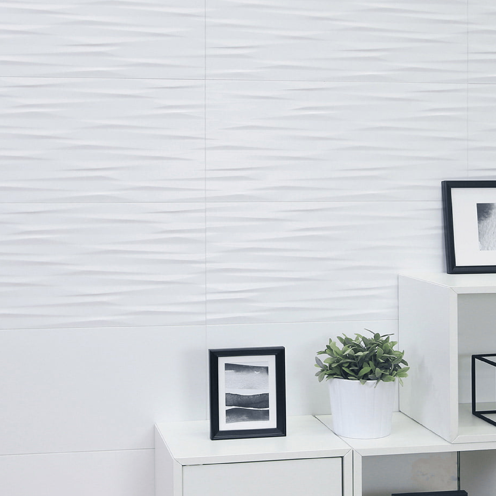 SW - Serenity Sapporo Geometric White 300x600mm Matt - Tiles - from our - Stoneworld - supplier–available at Bathroom City Perth