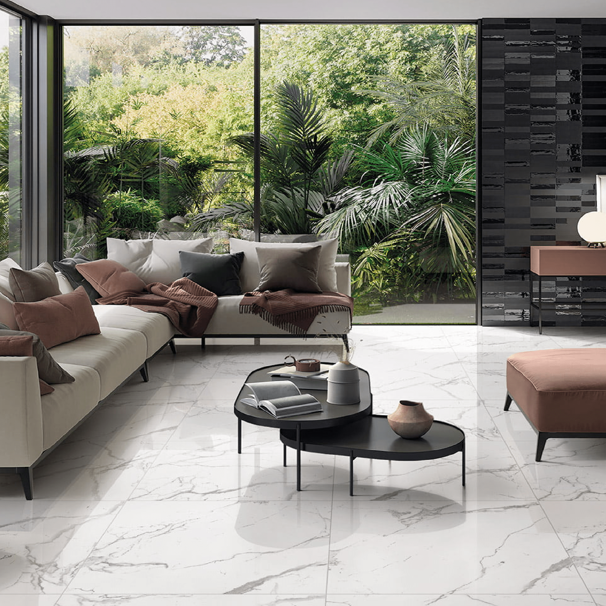 SW - Veneto Carrara 600x600mm Matt - Tiles - from our - Stoneworld - supplier–available at Bathroom City Perth