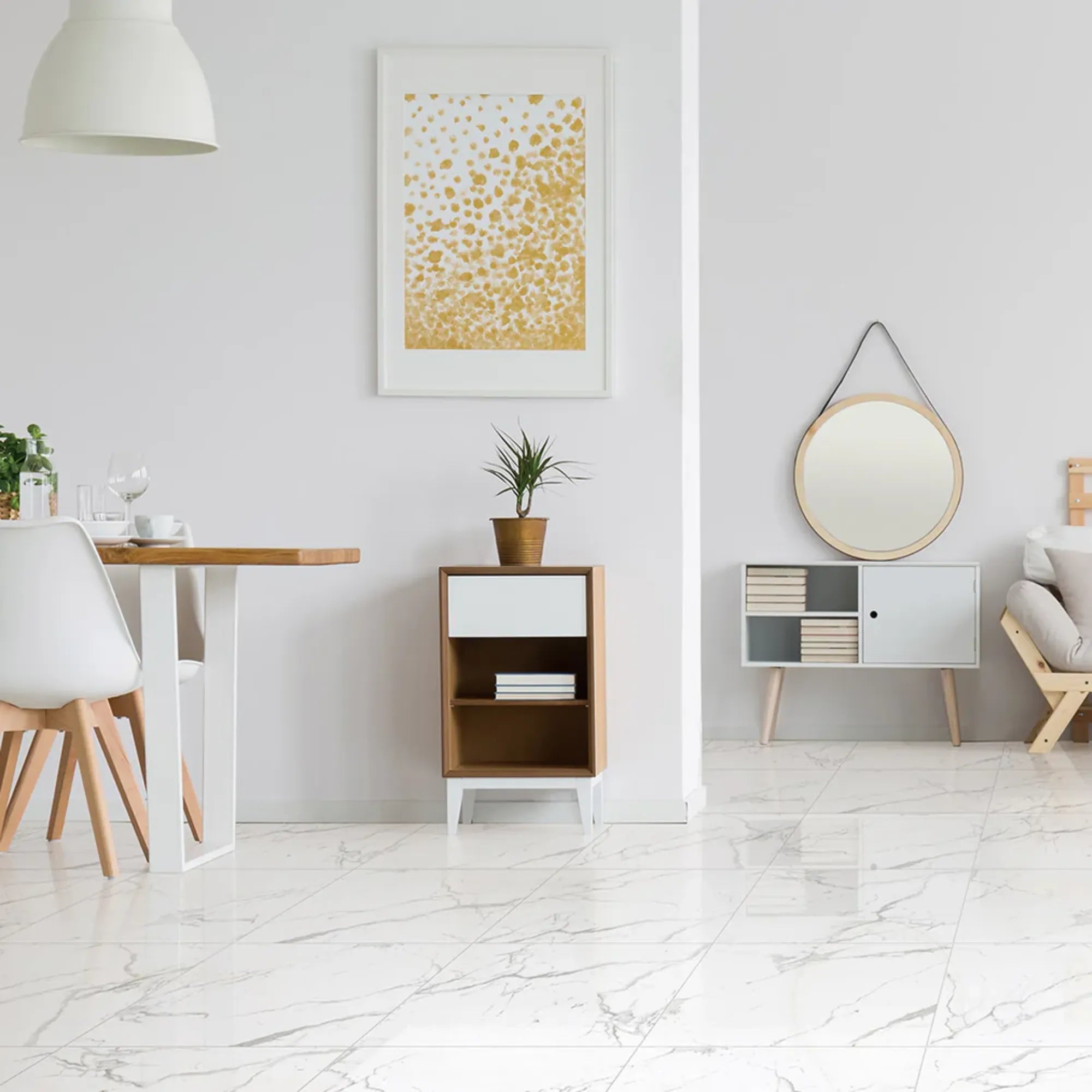 SW - Veneto Carrara 600x600mm Polished-Tiles-from our-Stoneworld-supplier–available at Bathroom City Perth