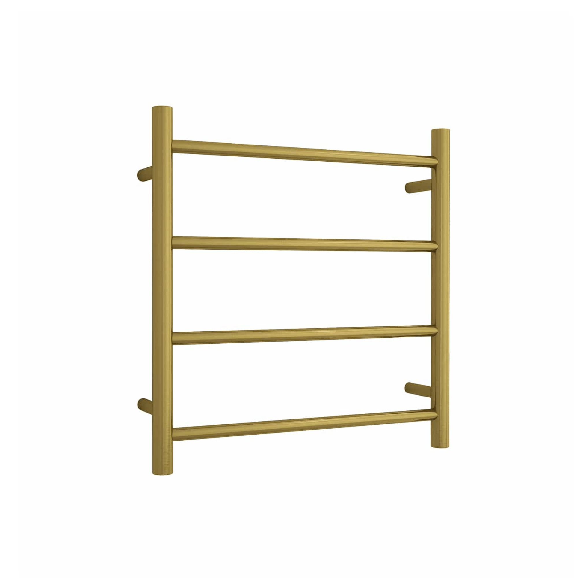 THERMORAIL - SR25MBG Brushed Gold Round Ladder Heated Towel Rail - Heated Towel Rails - from our - THERMORAIL - supplier–available at Bathroom City Perth