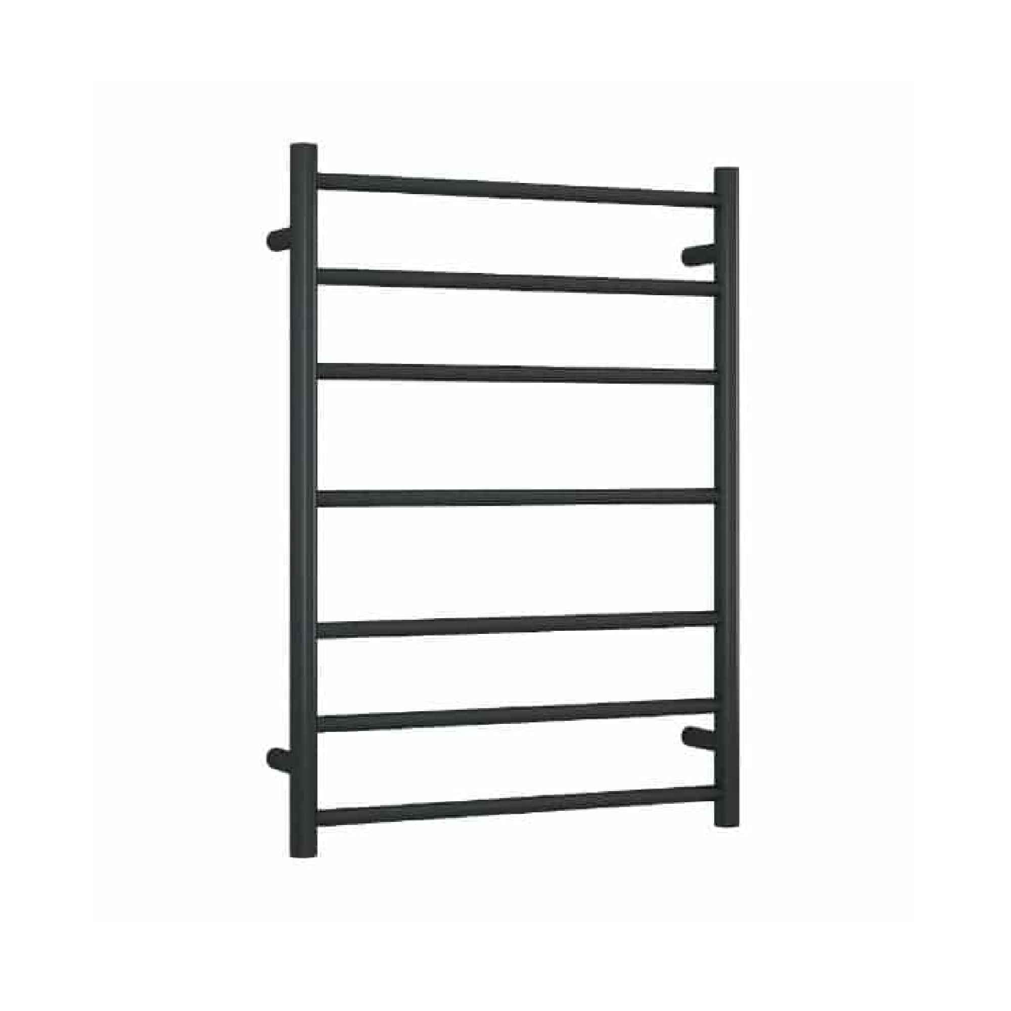THERMORAIL - SR44MB Matt Black Round Ladder Heated Towel Rail - Heated Towel Rails - from our - THERMORAIL - supplier–available at Bathroom City Perth