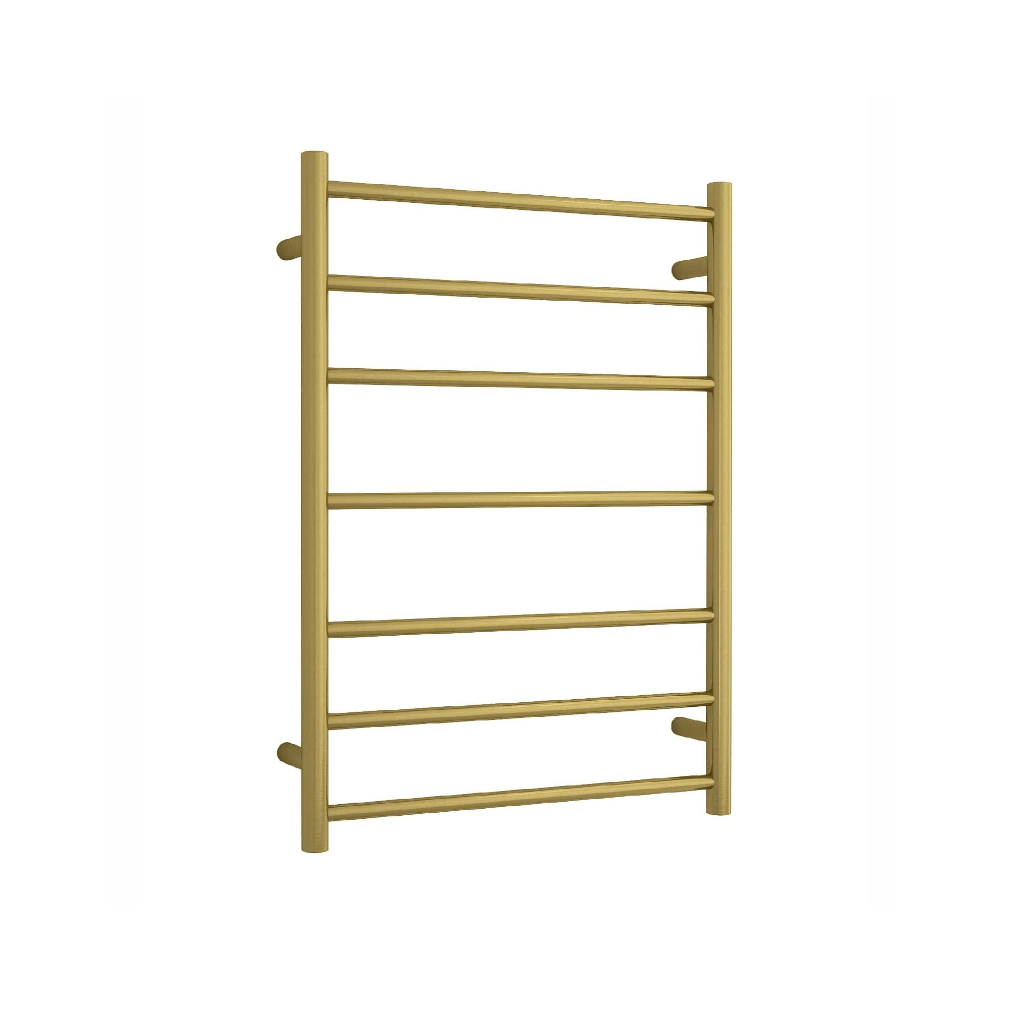 THERMORAIL - SR44MBG Brushed Gold Round Ladder Heated Towel Rail - Heated Towel Rails - from our - THERMORAIL - supplier–available at Bathroom City Perth