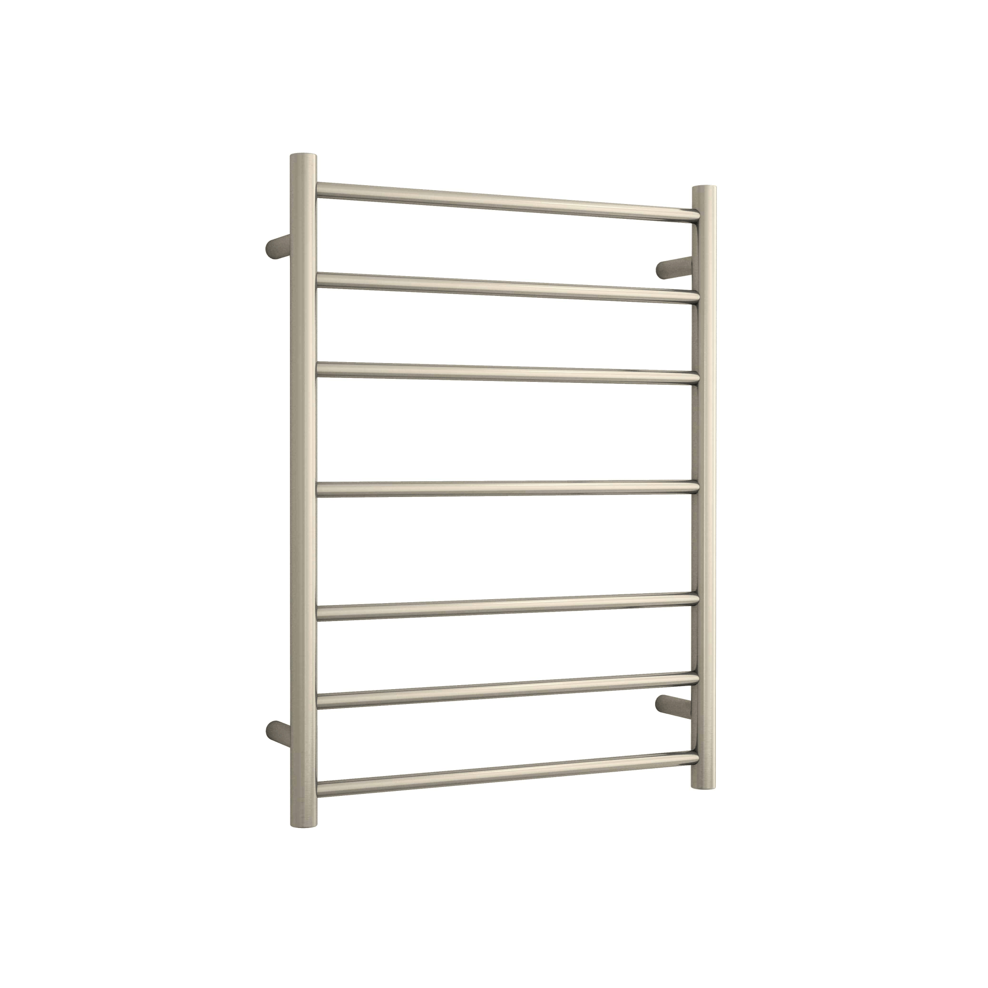 THERMORAIL - SR44MBN Brushed Nickel Round Ladder Heated Towel Rail - Heated Towel Rails - from our - THERMORAIL - supplier–available at Bathroom City Perth