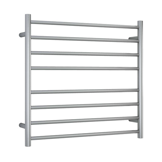 THERMORAIL - SRB33M Brushed Round Ladder Heated Towel Rail - Heated Towel Rails - from our - THERMORAIL - supplier–available at Bathroom City Perth