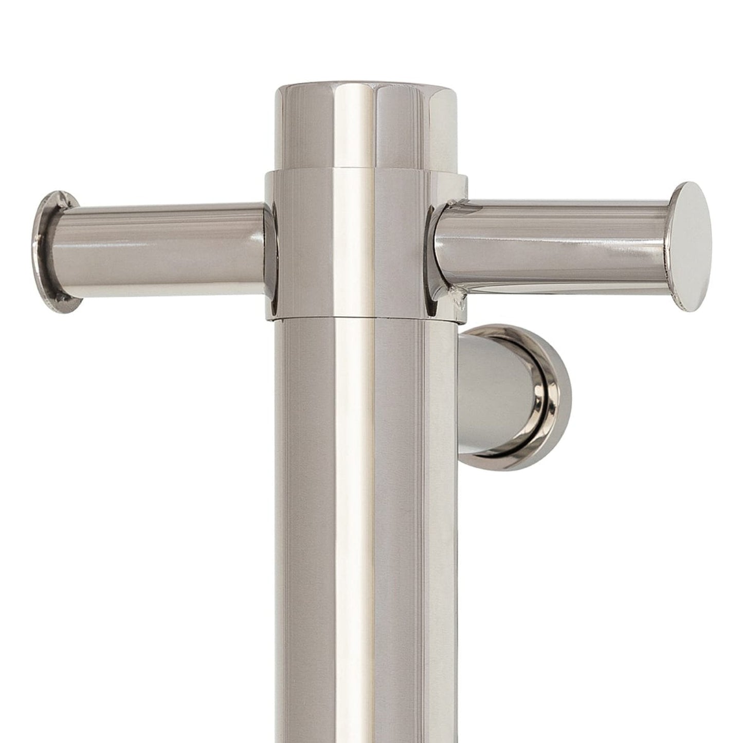 THERMORAIL - VS900H Straight Round Vertical Single Polished Heated Towel RailHeated Towel Rails – available at Bathroom City Perth
