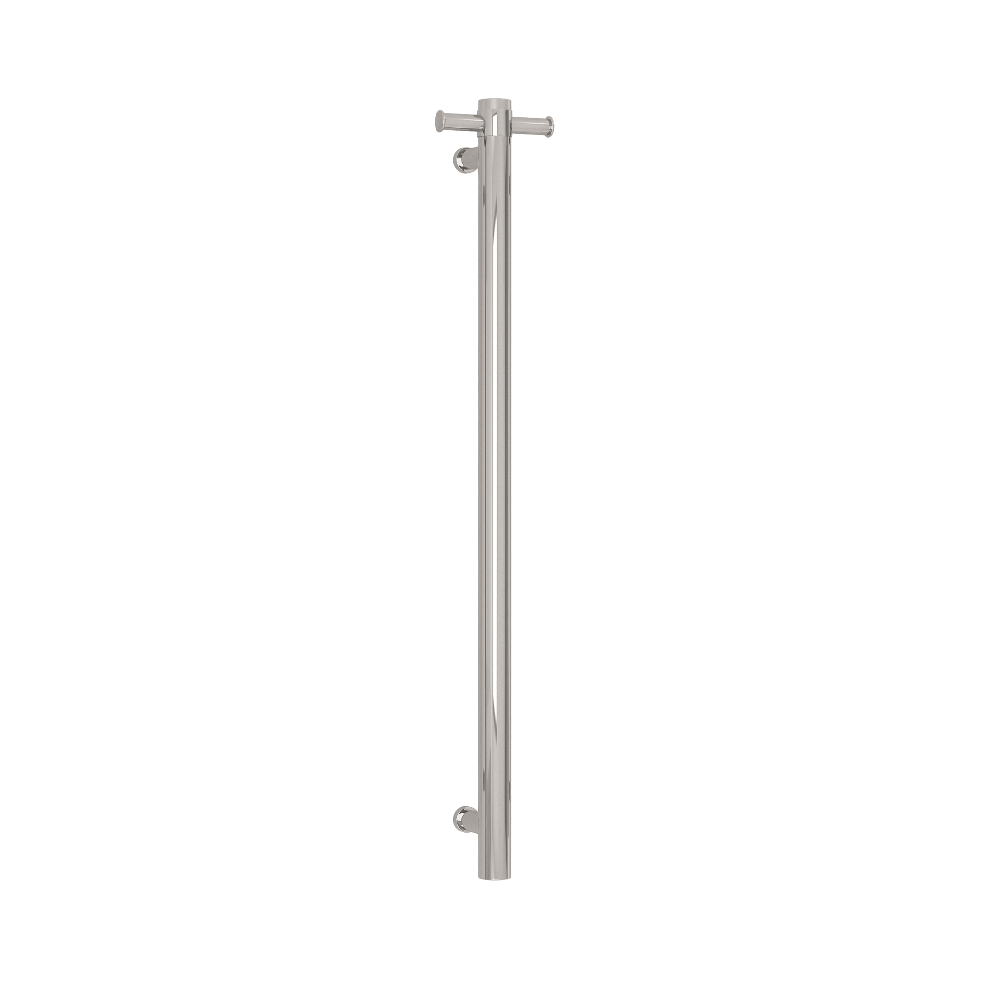 THERMORAIL - VSH900H Round 240Volt Vertical Single Polished Heated Towel Rail - Heated Towel Rails - from our - THERMORAIL - supplier–available at Bathroom City Perth