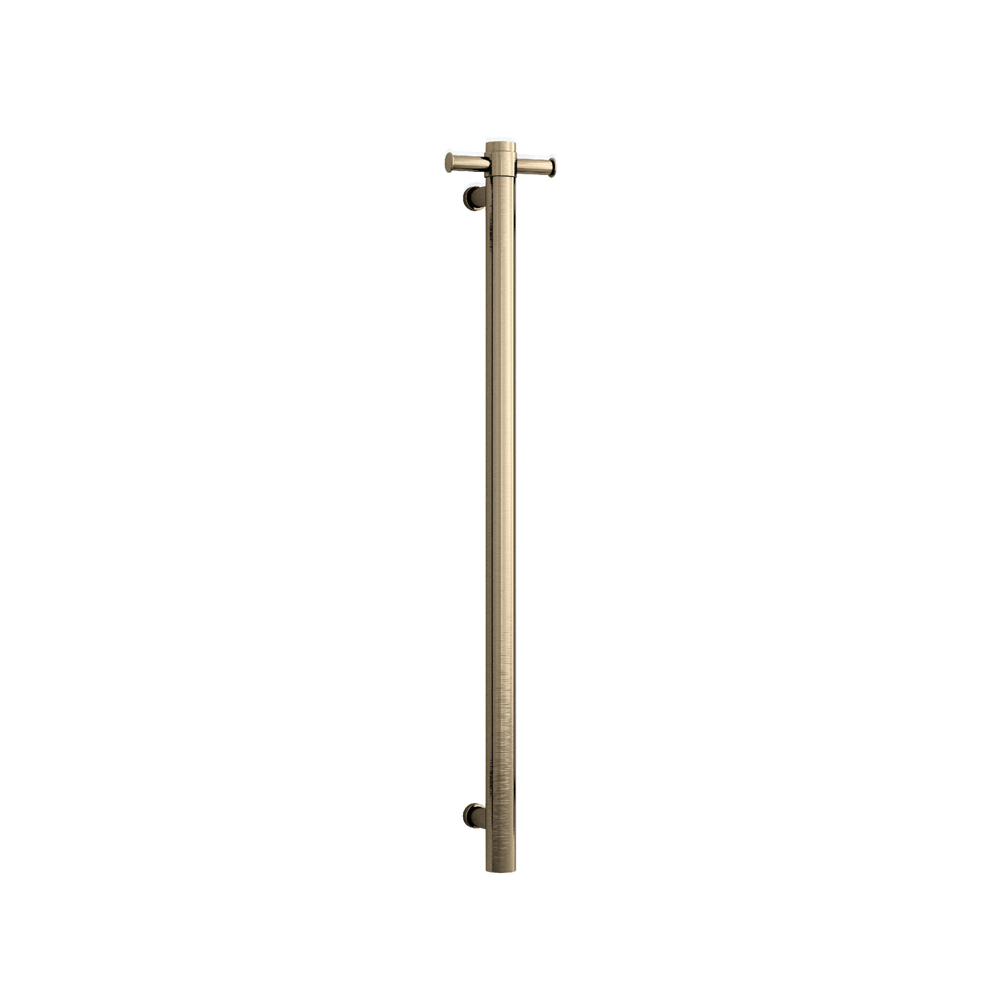 THERMORAIL - VSH900HBB Brushed Brass 240Volt Vertical Single Heated Rail - Heated Towel Rails - from our - THERMORAIL - supplier–available at Bathroom City Perth