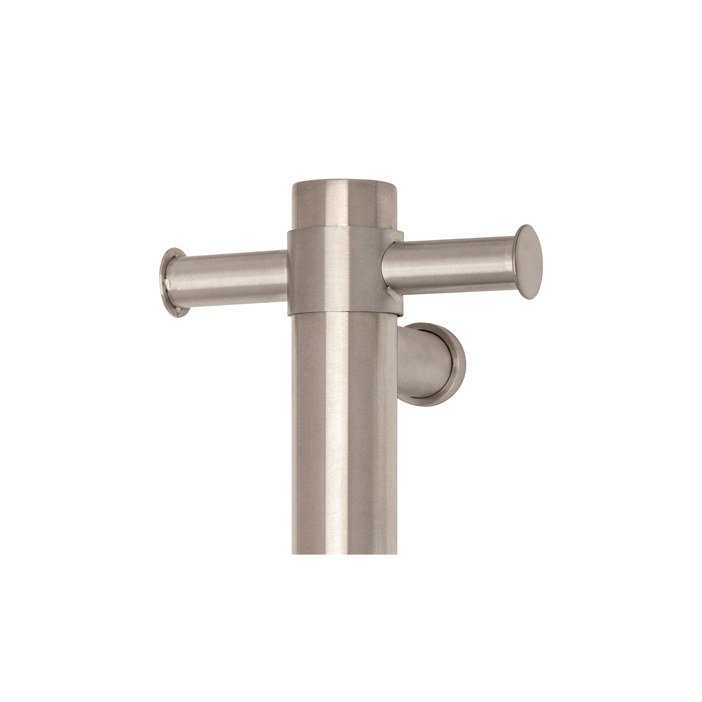 THERMORAIL - VSH900HBR Brushed Round 240Volt Vertical Single Heated Rail - Heated Towel Rails - from our - THERMORAIL - supplier–available at Bathroom City Perth