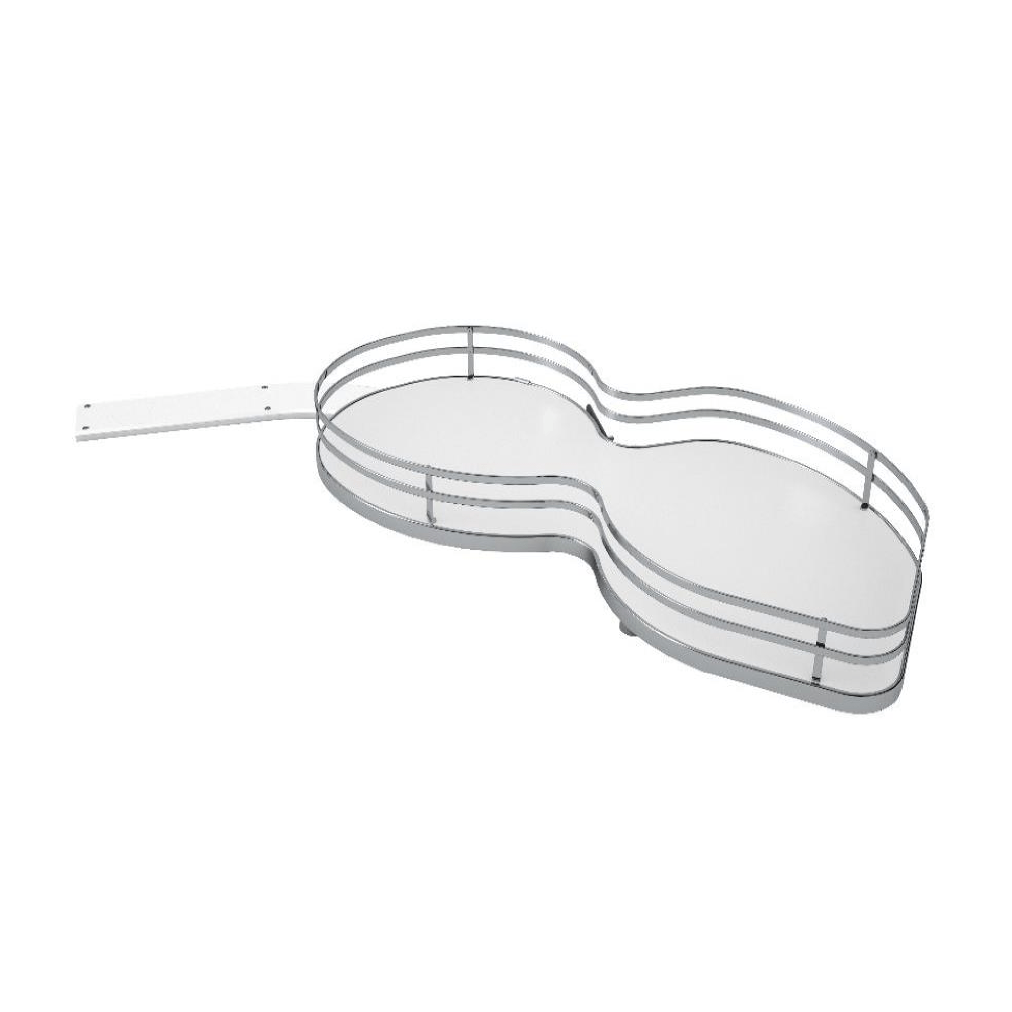 W&B - SIGE™ Right Hand Kidney Shelves - Kitchen Shelf - from our - Wilson & Bradley - supplier–available at Bathroom City Perth