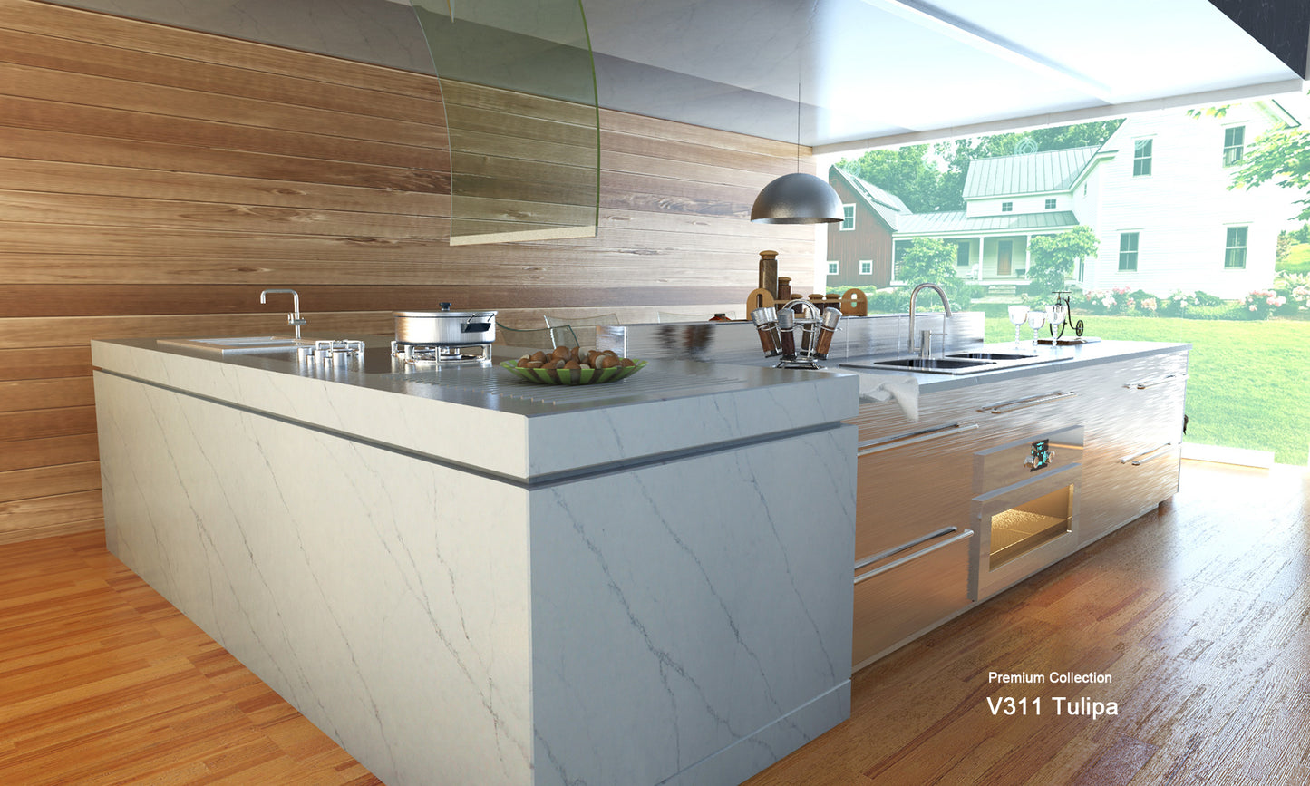 MELA - 20mm Premium Custom Tulipa Stone Top