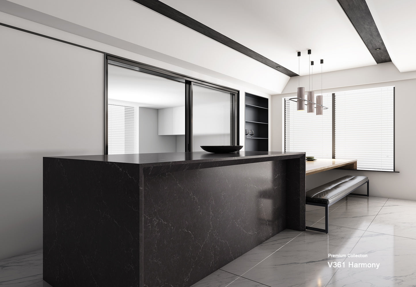 MELA - 40mm Premium Custom Harmony Stone Top