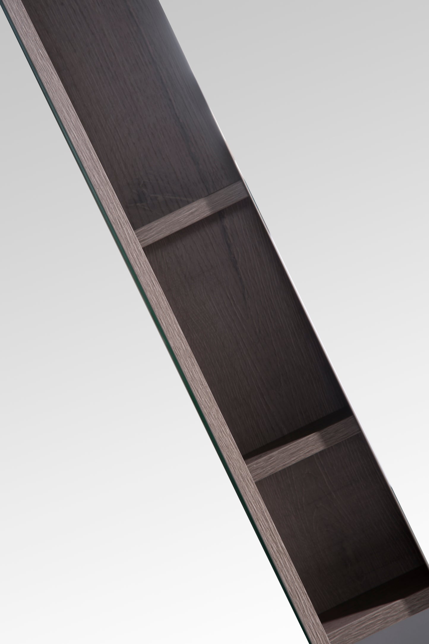 MELA - PORTER 900 Dracula Oak Mirror Cabinet with Doors