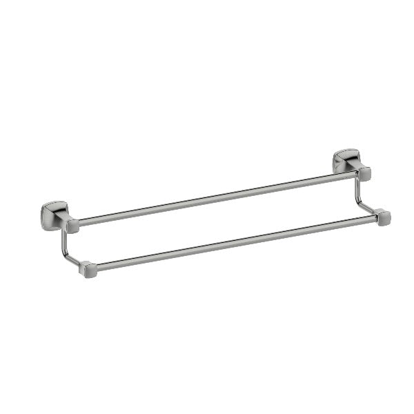 MELA - ANTIK 600 Double Towel Rail Brushed Nickel