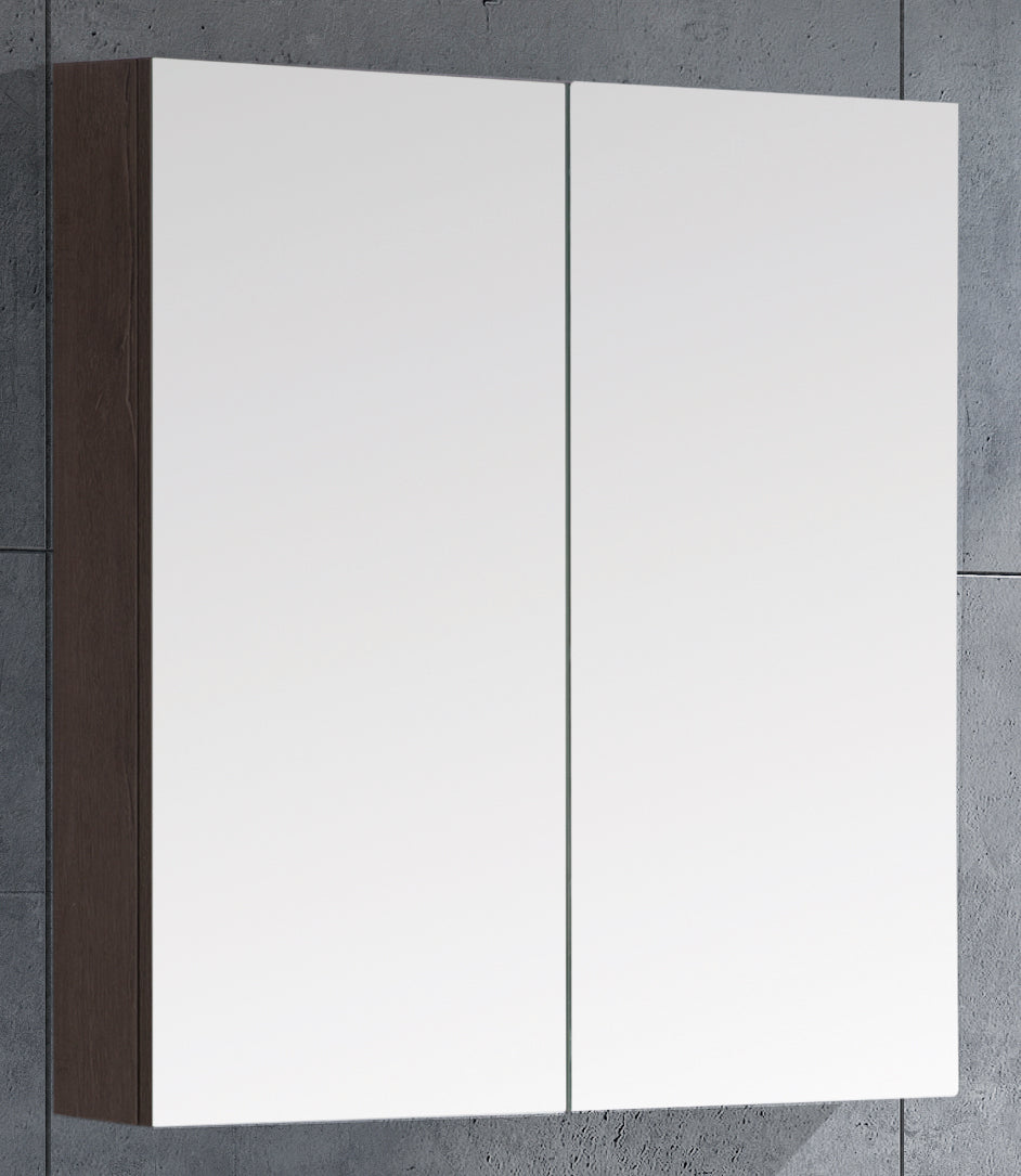 MELA - PORTER 900 Dracula Oak Mirror Cabinet with Doors