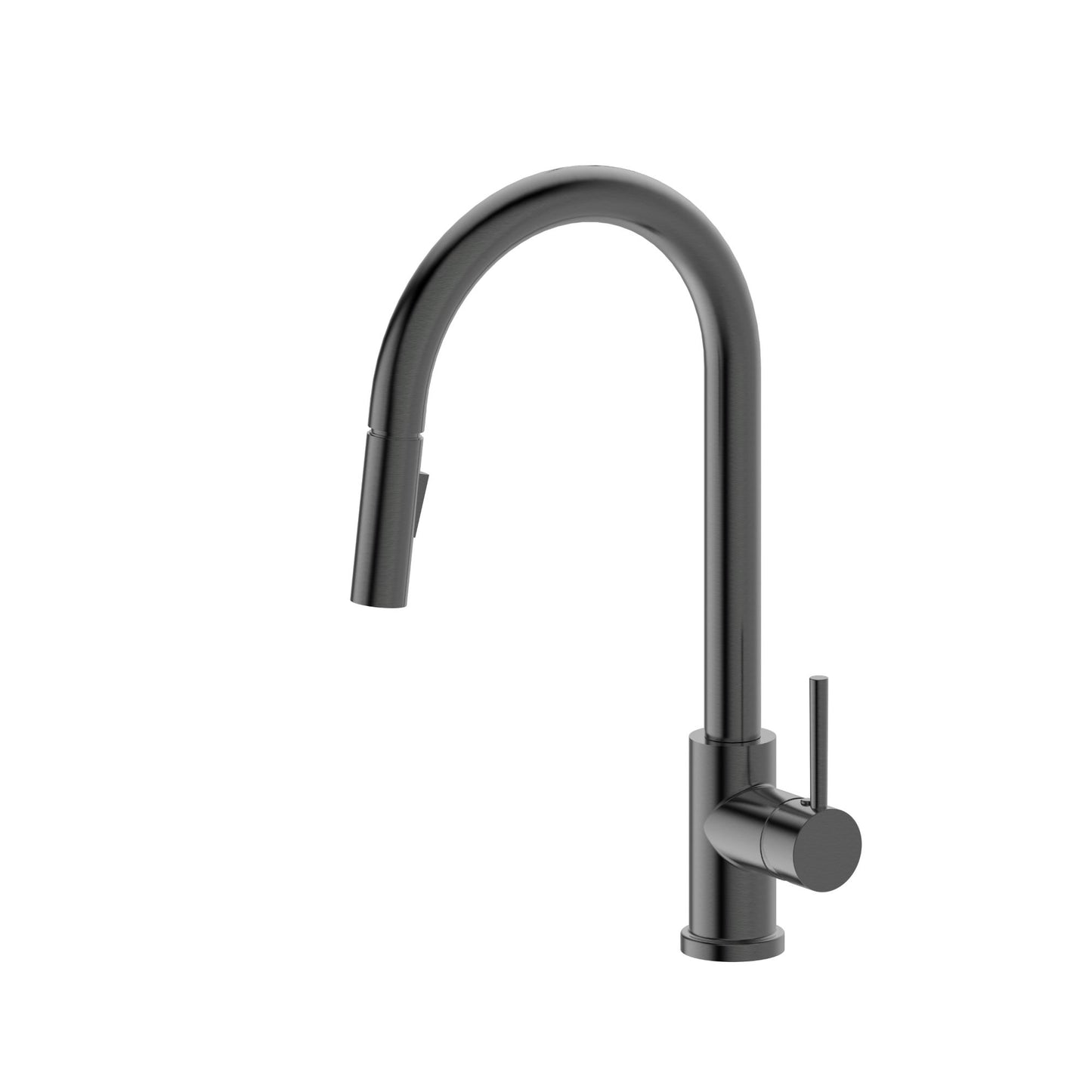 MELA - RONDO Gooseneck Pull Out Sink Mixer Gun Metal