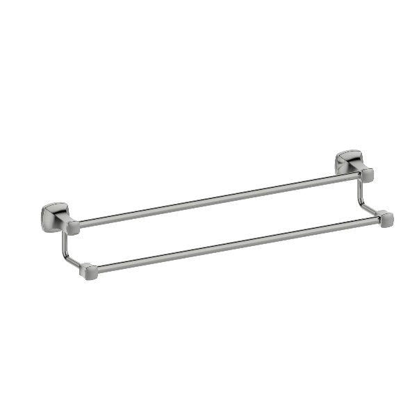 MELA - ANTIK 600 Double Towel Rail Brushed NickelAccessories – available at Bathroom City Perth