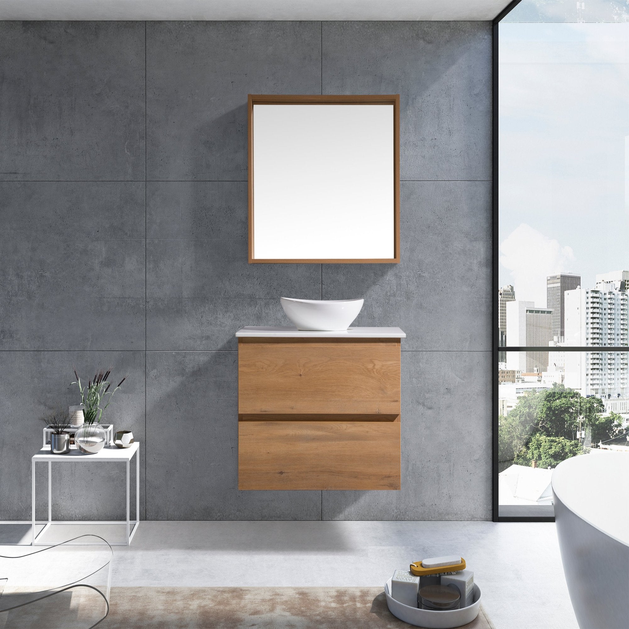 MELA - CLARK 750 Snafell Wall Hung Vanity with 2 DrawersVanities – available at Bathroom City Perth