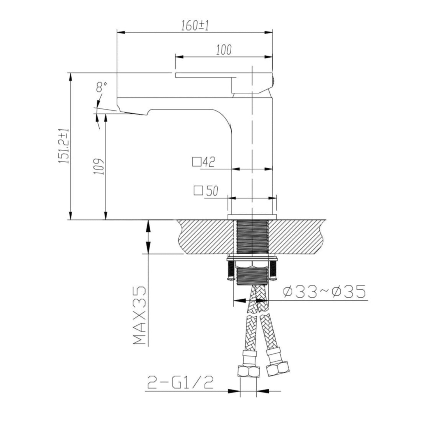 MELA - FLOVA Basin Mixer Brushed NickelTapware – available at Bathroom City Perth