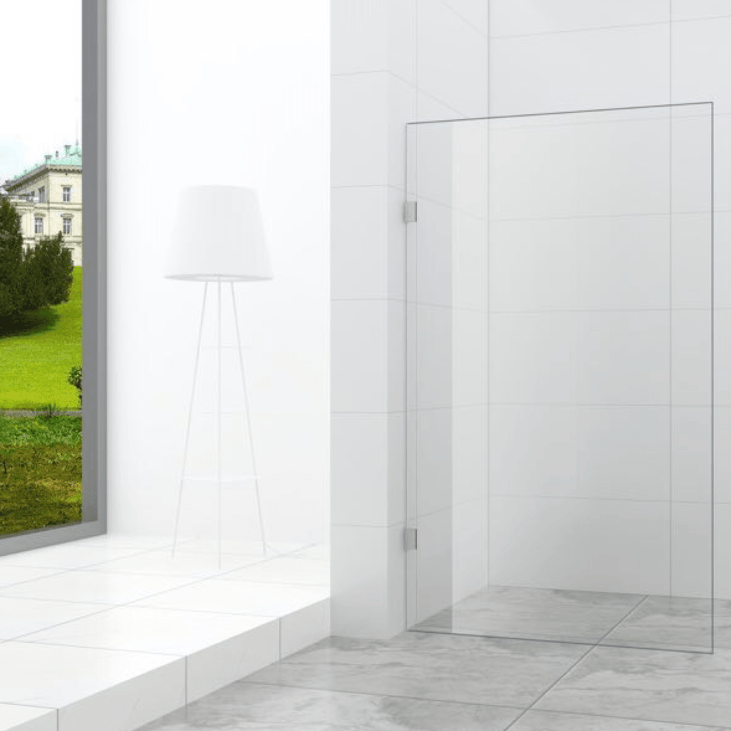 MELA - MORRIS 700mm Frameless Shower PanelShower Screen – available at Bathroom City Perth