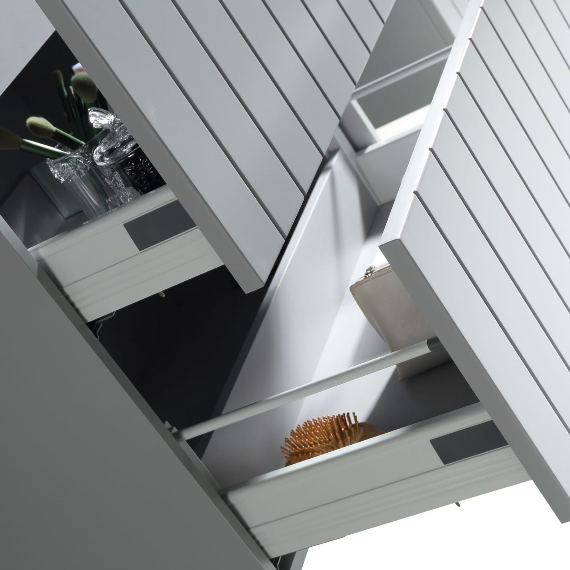 MELA - PASTEL 600 Matt Grey Wall Hung Vanity with DrawersVanities – available at Bathroom City Perth