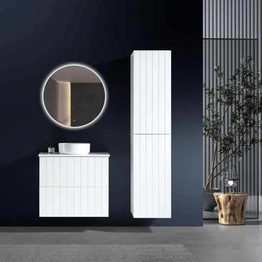 MELA - PASTEL 750 Matt White Wall Hung Vanity with DrawersVanitiesMELABathroom City from Mela – available at Bathroom City Perth