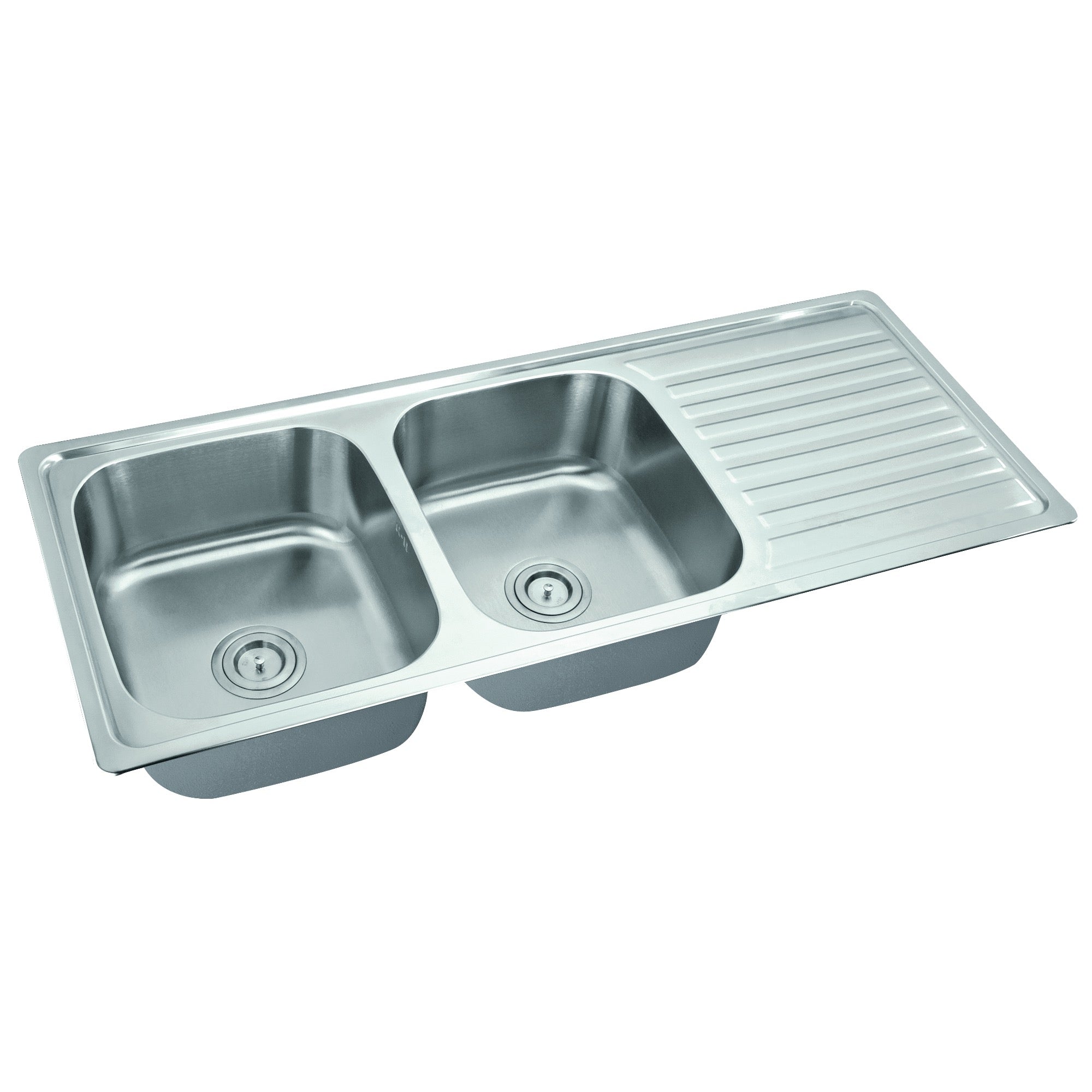 MELA - TRITON 1200 Polish Stainless Steel Sink with DrainerSink – available at Bathroom City Perth
