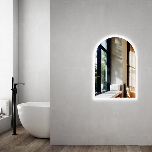 MELA - ZOE 600 LED Arch MirrorMirror – available at Bathroom City Perth