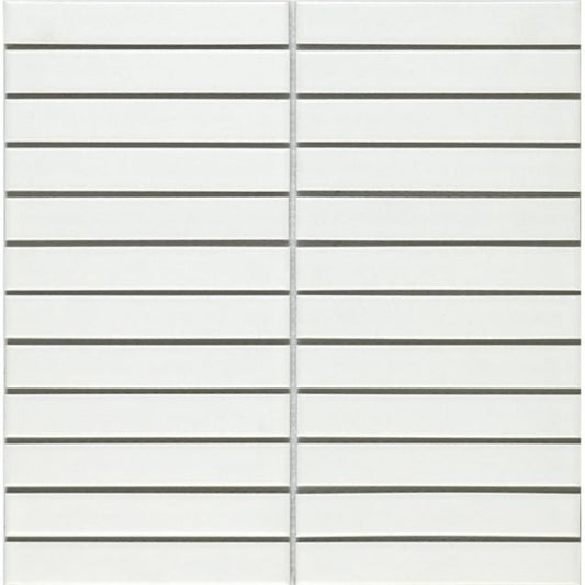 Porcelain Mosaic White MattTiles – available at Bathroom City Perth