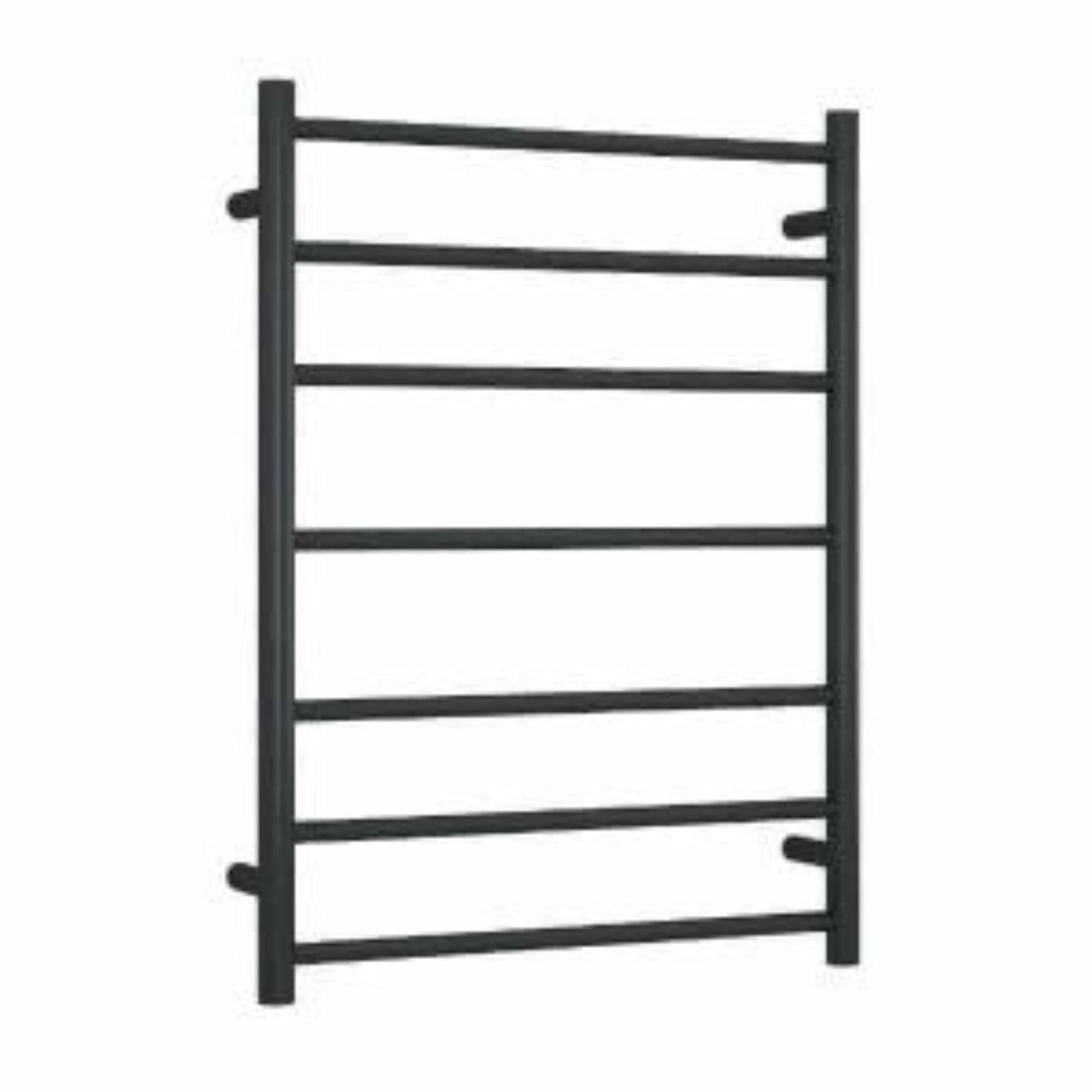 THERMORAIL - SR44MB Matt Black Round Ladder Heated Towel RailHeated Towel Rails – available at Bathroom City Perth