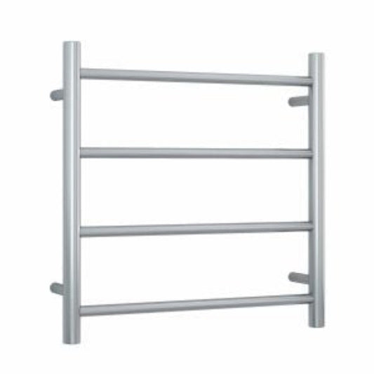 THERMORAIL - SRB25M Brushed Straight Round Ladder Heated Towel RailHeated Towel Rails – available at Bathroom City Perth