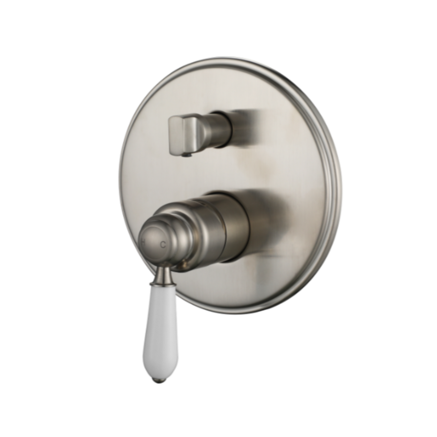 Modern National - Bordeaux Shower Mixer with diverter Brushed Nickel