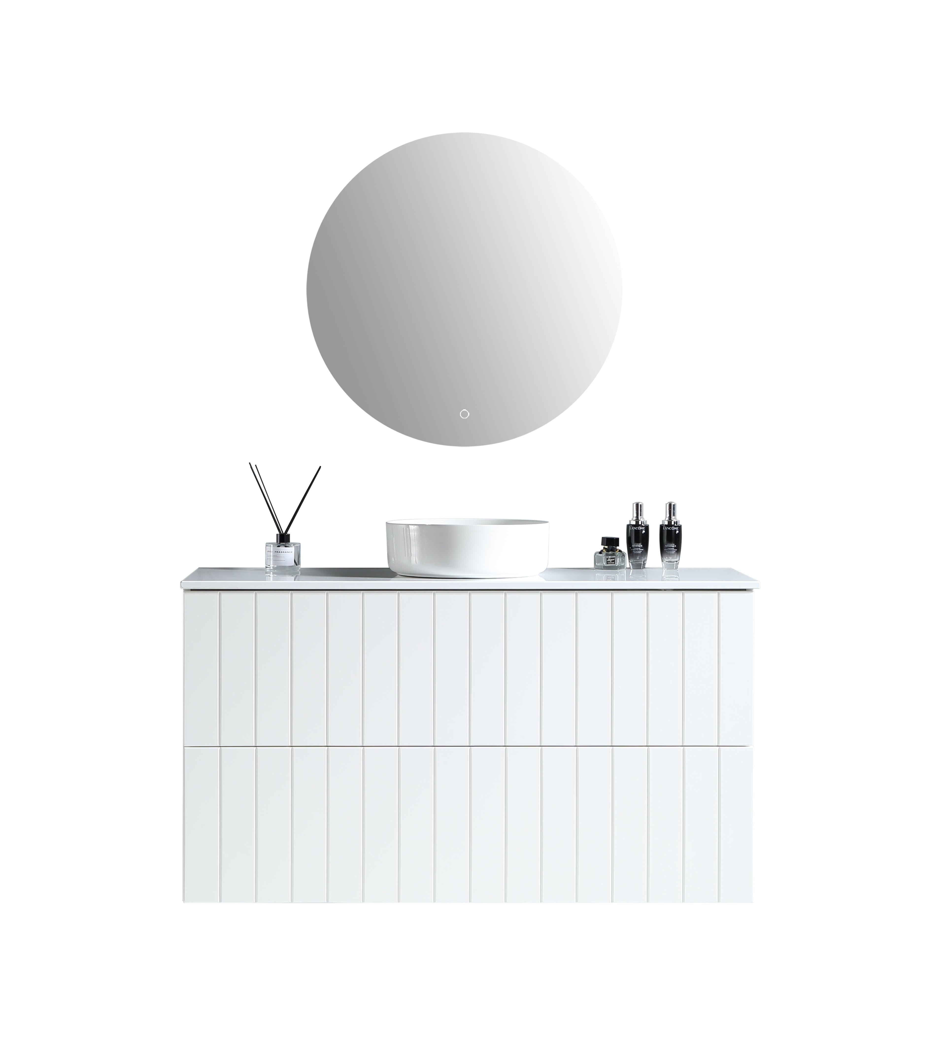 MELA - PASTEL 1200 Matt White Wall Hung Vanity with Drawers