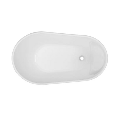DECINA - Cosmo 1300 Freestanding Bath with Integrated Overflow - Baths - from our - Decina - supplier–available at Bathroom City Perth