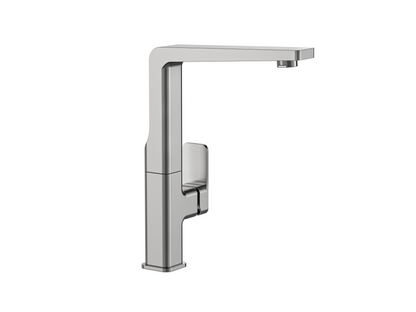 MELA - FLOVA Gooseneck Kitchen Mixer Brushed Nickel