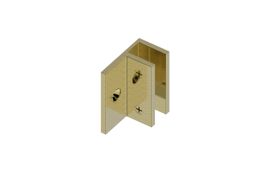 MELA - Shower L Brackets Brushed Brass