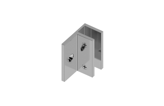 MELA - Shower L Brackets Brushed Nickel