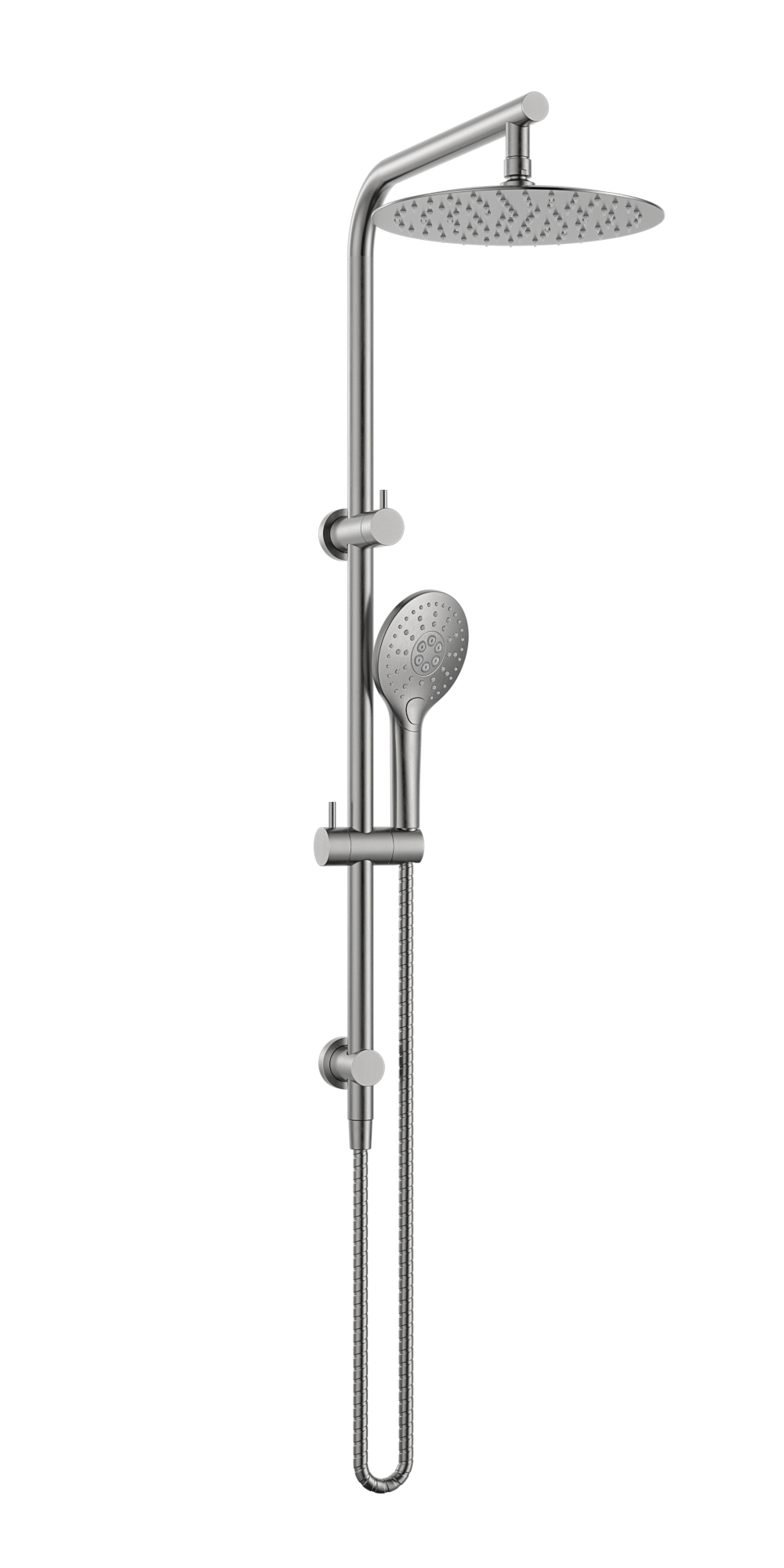 MELA - PALCO/RONDO Twin Combo Shower Set with Rail Brushed Nickel