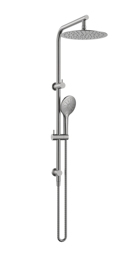 MELA - PALCO/RONDO Twin Combo Shower Set with Rail Brushed Nickel