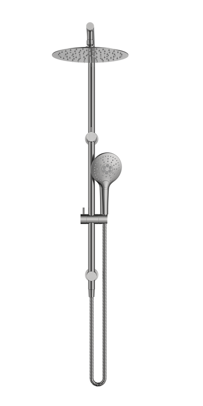MELA - PALCO/RONDO Twin Combo Shower Set with Rail Brushed Nickel