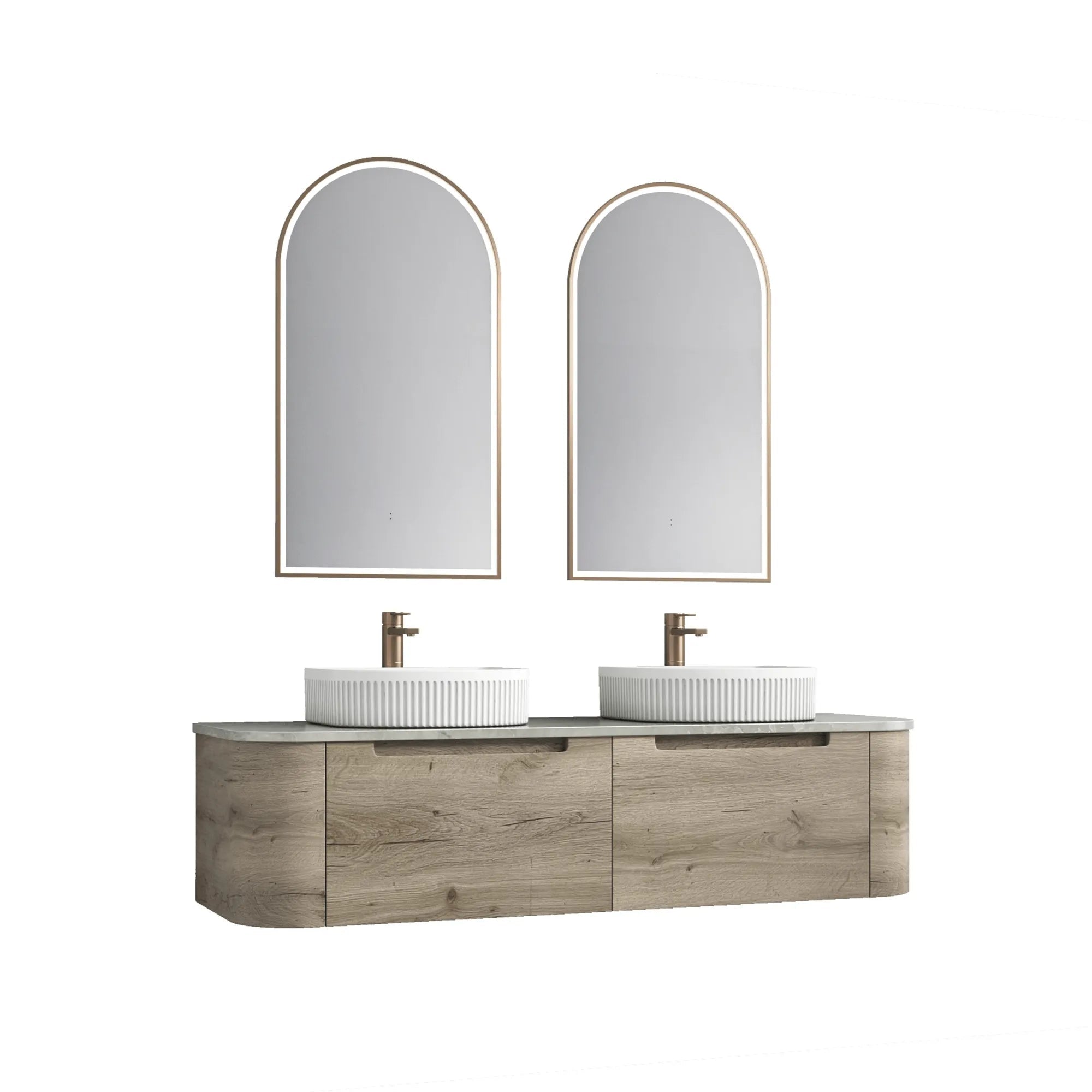 AULIC - Hamilton Wall Hung 1500mm-Vanities-from our-Aulic-supplier–available at Bathroom City Perth