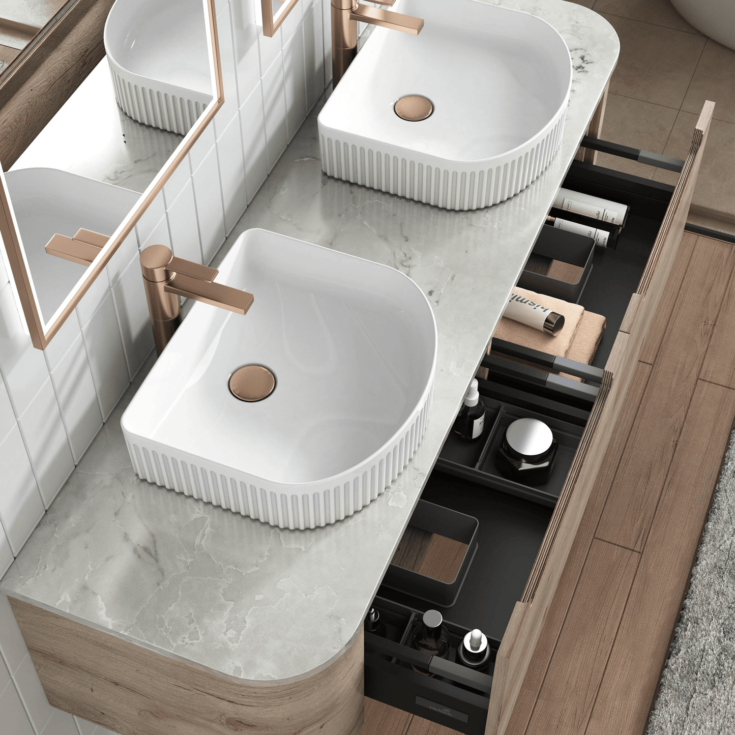 AULIC - Hamilton Wall Hung 1500mm - Vanities - from our - Aulic - supplier–available at Bathroom City Perth